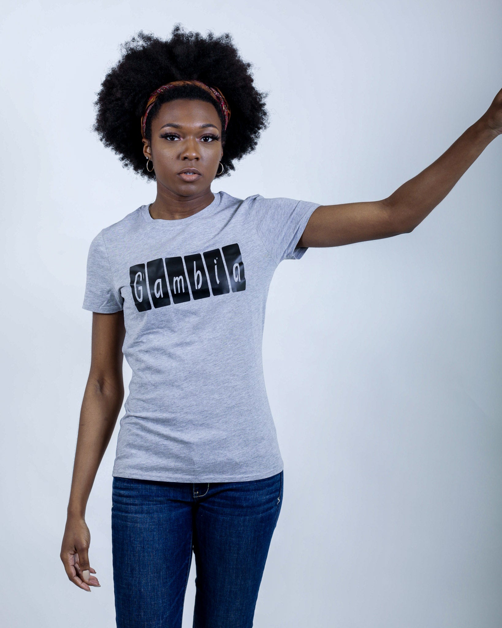 Gambia T-Shirt Grey/Black