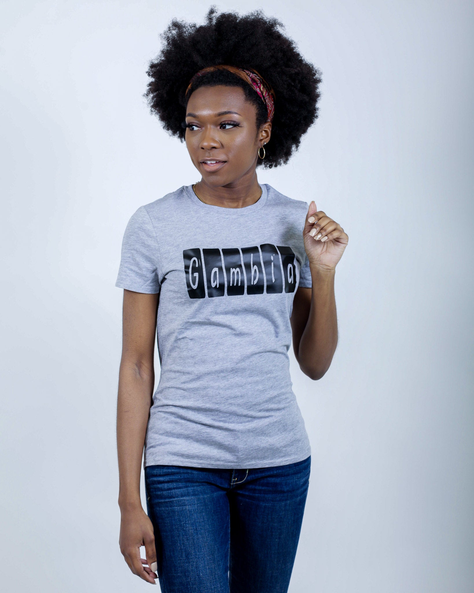 Gambia T-Shirt Grey/Black