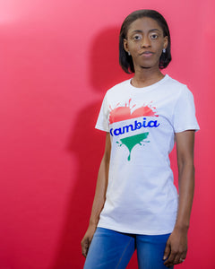 Valentine's and Gambia Independence T-shirt